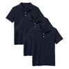 Galaxy by Harvic 3- Pack Boys Pique Polo T Shirt, Casual Cotton Blend Polo Short Sleeve for School Uniform, (XS-2XL) view 1