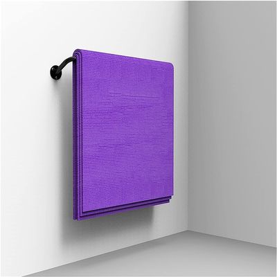 Katzowen Exercise Mats Wall Hanging Rack/Foam Roller Display Stand, Gym/Studios Commercial Yoga Mat Organizer Holder, Heavy Duty Steel, Easy to Install