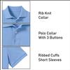 Galaxy by Harvic 3- Pack Boys Pique Polo T Shirt, Casual Cotton Blend Polo Short Sleeve for School Uniform, (XS-2XL) view 3