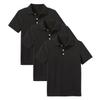 Galaxy by Harvic 3- Pack Boys Pique Polo T Shirt, Casual Cotton Blend Polo Short Sleeve for School Uniform, (XS-2XL) view 1