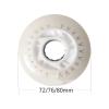 JHKJ LED Inline Skates Rubber Inline Skates Replacement Wheels 85A 72mm, 76mm, 80mm Wear Resistant PU Wheels Indoor Outdoor Speed Skating Shoes Replacement Wheel Beginner Skate Replacement Wheel,76mm view 2