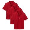 Galaxy by Harvic 3- Pack Boys Pique Polo T Shirt, Casual Cotton Blend Polo Short Sleeve for School Uniform, (XS-2XL) view 1