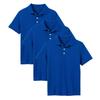 Galaxy by Harvic 3- Pack Boys Pique Polo T Shirt, Casual Cotton Blend Polo Short Sleeve for School Uniform, (XS-2XL) view 1