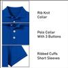 Galaxy by Harvic 3- Pack Boys Pique Polo T Shirt, Casual Cotton Blend Polo Short Sleeve for School Uniform, (XS-2XL) view 3