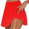 HGps8w Tennis Skirt for Women with Built-in Shorts Stretchy High Waisted Flowy Athletic Golf Skorts Skirts for Running Casual view 1