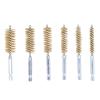 6PCS Set Bore Brush, Robust Ruggedness Strong Cleaning Power Steel Brush, Easy Removal 4in Extensive Use Bore Brushes, for Car, Garage, Office[Copper]
