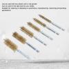 6PCS Set Bore Brush, Robust Ruggedness Strong Cleaning Power Steel Brush, Easy Removal 4in Extensive Use Bore Brushes, for Car, Garage, Office[Copper] view 2