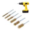6PCS Set Bore Brush, Robust Ruggedness Strong Cleaning Power Steel Brush, Easy Removal 4in Extensive Use Bore Brushes, for Car, Garage, Office[Copper] view 3