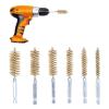 6PCS Set Bore Brush, Robust Ruggedness Strong Cleaning Power Steel Brush, Easy Removal 4in Extensive Use Bore Brushes, for Car, Garage, Office[Copper] view 4