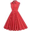Mifsaly Sleeveless Dress for Women Wedding Guest v Neck Vacation deep v Polka Dot Dresses Vintage Knee Length Tube top midi Striped Elegant Dress deep v for Adult view 2