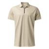 WABEOR Mens Short Sets 2 Piece Outfits Casual Dress Designer Summer Outfits Fashion Zip Up Polo Shirt Conjunto para Hombre Beige view 3