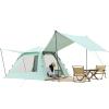 Outdoor Tent Canopy Single Multi-Person Integrated Two-in-one Automatic Quickly Open rain-Proof Portable view 2