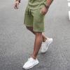 WABEOR Men Outfits 2 Piece Fashion Casual Sport Short Sets Round Neck T-Shirts and Shorts Summer Outfits Conjunto para Hombre A-Green view 4