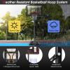 GYMAX Basketball Hoop, 5.9-10 FT Adjustable Basketball Goal with Shatterproof Backboard, 18 Rim & 2 Weather Resistant Nets, Portable Basketball System for Kids Teens Adults, Indoor/Outdoor Backyard view 4