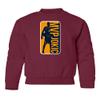 Jokic MVP Denver 2023 Basketball Champions Youth Crewneck Sweatshirt (Maroon, Youth Medium) view 1