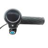 Bike Throttle Grip, 36V 48V 60V 72V Electric Bicycle Scooter Twist Throttle Grips with LCD Display Screen Handle with Key Lock view 4