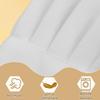 Urby Extra Large Chefs Hat Similar to Hat Size XL, XXL or 7 1/2. Great Comfort to Chefs with Larger Head. Adjustable Elastic Band. White 1PK. view 4