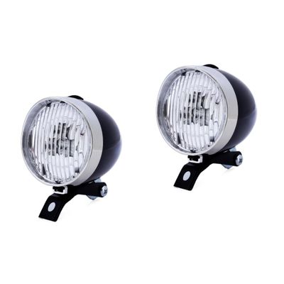 2pcs Retro Bike Lights Vintage Bicycle Headlight Rechargeable LED Bicycle Light Bike Headlights for Head Lamp