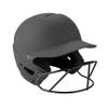 Mizuno F6 Fastpitch Softball Batting Helmet - Solid Color | Charcoal | Womens | Small/Medium (SMD) view 1