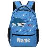 Fovanxixi Custom Cute Shark Fish Backpack for Kids Boys Girls Personalized Name Text Children Backpack School Bag Customized Daypack Schoolbag for Student Bookbag view 1