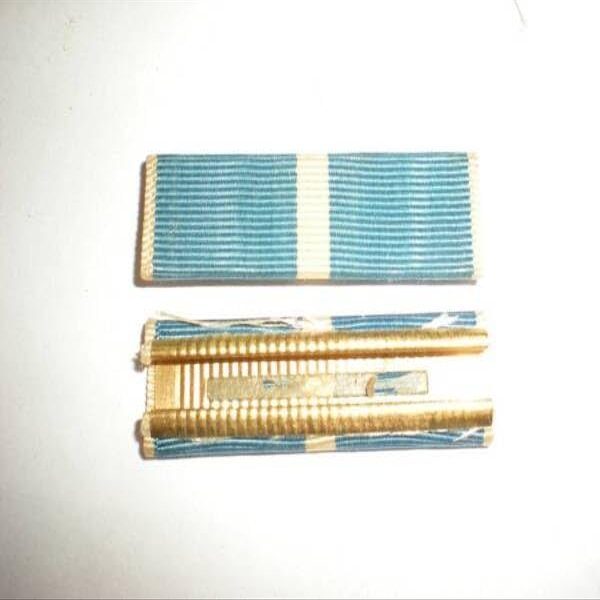 1950'S Usa Army Korean War Service Medal Ribbon - Crimped Back