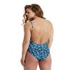 ARENA U Back All Over Women's Fashion One Piece Swimsuit - Stylish Women's Bathing Suit for Beach and Pool - Cute, Full Coverage, and Ideal for Women's Athletic Swimwear,Low Cut-Asphalt Multi view 3