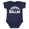 Xtreme Apparrel Dallas Skyline Baby Bodysuit for Football Fans (Navy, 12M) view 1