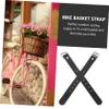 1 Pair Leather Buckle Belt Bicycle Basket Straps Front Children Cycling Basket Strap Bike Bicycle Accessories Covers Kids Adjustable Childrens view 3