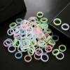 10 Pcs Minimalist Resin Luminous Rings Fashion Stackable Statement Dome Thick Finger Rings Wedding Party Jewelry view 2