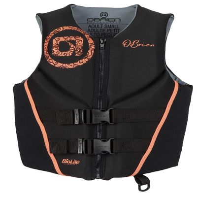 O'Brien Women's Traditional Neoprene USCGA Life Jacket, Coral, X-Small