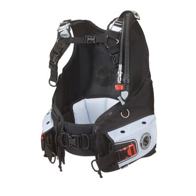 SCUBAPRO Bella Womens Front-Adjustable Scuba Diving BCD with Balanced Power Inflator for Recreational Suba Diving, X-Large, White