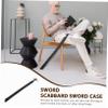 Cabilock Swords Bag Adjustable Strap Lightweight Leather Storage Case for Wood Swords and Martial Arts Sticks and Breathable Design view 2
