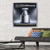 Trends International NHL Vegas Golden Knights - 2023 Stanley Cup Team Logo Wall Poster, 34L x 22.4W, Silver Framed Version view 2