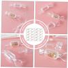 ARTIBETTER 10pcs Box Storage Box Mini Clear Jewelry Case Small Necklace Storage Case Travel Earring Carrier Mini e Jewelry Organizer Treat Miss Plastic Earring Holder Portable view 4