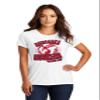 CornBorn Nebraska Womens Apparel Premium Tri-Blend Volleyball Dream Big - White - Medium view 1