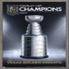 Trends International NHL Vegas Golden Knights - 2023 Stanley Cup Team Logo Wall Poster, 34L x 22.4W, Barnwood Framed Version view 1