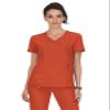 KOI Lite Philosophy Women's 3-Pocket Mock-Wrap Scrub Top Terracotta 3X-Large view 1
