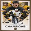 NHL Vegas Golden Knights - 2023 Stanley Cup Champions Wall Poster, 34L" x 22.4W", Bronze Framed Version view 1
