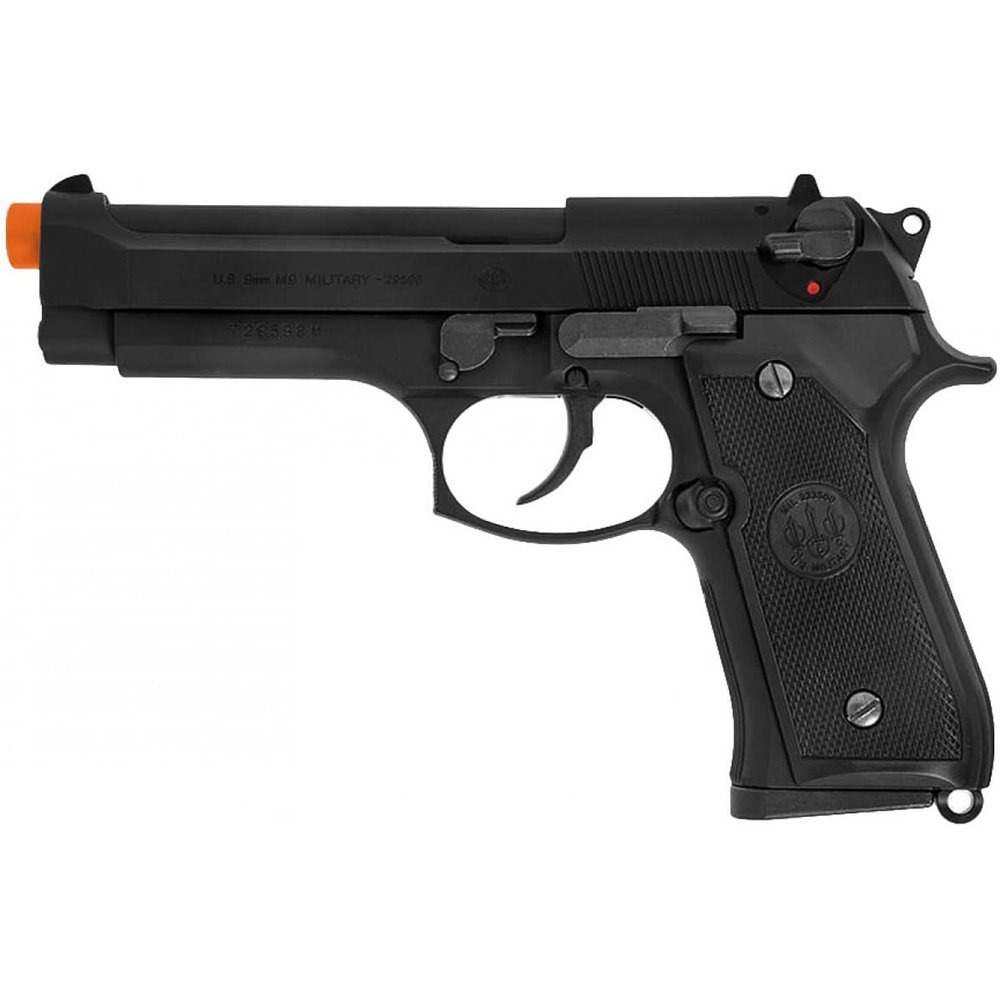 GoldenBall x Tokyo Marui M92F Military Airsoft Gas Blowback Pistol - Black