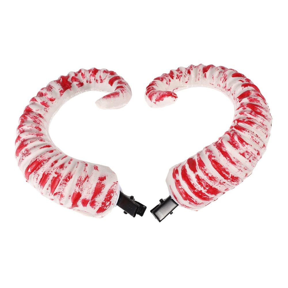 Beavorty 1pair Gothic Devil Horn Hair Clips for Halloween Costume Punk Lolita Style Hair Accessories for Cosplay Dance and Festivals Easy to Attach