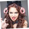 Beavorty 1pair Gothic Devil Horn Hair Clips for Halloween Costume Punk Lolita Style Hair Accessories for Cosplay Dance and Festivals Easy to Attach view 4
