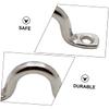Cabilock 18pcs Kayak Fixed Ring Bimini Boat Eye Straps Kayak Deck Tie Down Canoe Rigging Eye Straps Kayak Deck Handle Bimini Boat Handle Canoe Rigging Handle Bimini Boat Tie Down view 4