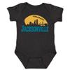 Xtreme Apparrel Jacksonville Skyline Kid's Bodysuit for Football Fans (Black, 18M) view 1