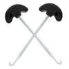 2-Pack Shoelace Pullers Stainless Steel Shoe Lace Tighteners with Ergonomic Finger Groove Handle Portable Shoelace Tightener Tool for Adjustment Shoes and Boots view 1