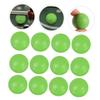BIUDECO 12pcs Tabletop Soccer Balls Glossy Footballs Resin Material Desk Game Footballs Fuzz Balls for Table view 2