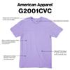 American Apparel Unisex CVC T-Shirt, Style G2001CVC, 2-Pack, Heather Bone (2-Pack), Medium view 3