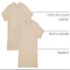 American Apparel Unisex CVC T-Shirt, Style G2001CVC, 2-Pack, Heather Bone (2-Pack), Medium view 4