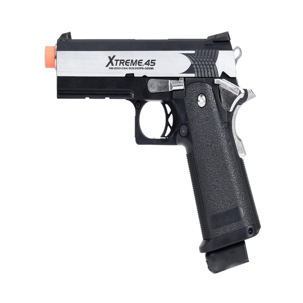GoldenBall x Tokyo Marui Hi-Capa Xtreme .45 Full Automatic Airsoft Gas Blowback Pistol - Black