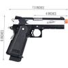 GoldenBall x Tokyo Marui Hi-Capa Xtreme .45 Full Automatic Airsoft Gas Blowback Pistol - Black view 2