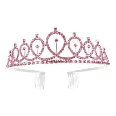 FRCOLOR Women Rhinestone Crown Headdress Elegant Wedding for Brides Comfortable Lightweight Design Stylish Decoration for Special Occasions for Bridal Showers Parties